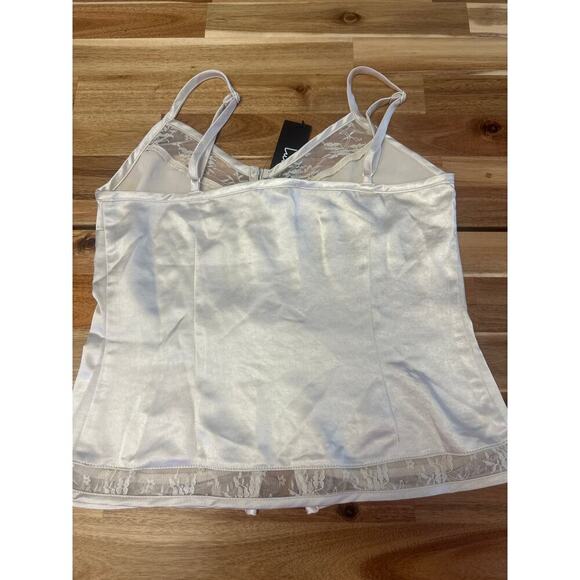 Lulus button front top cream women’s small - Picture 3 of 4